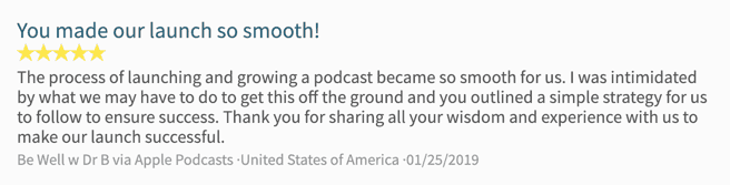 Podcast Growth Show Testimonial