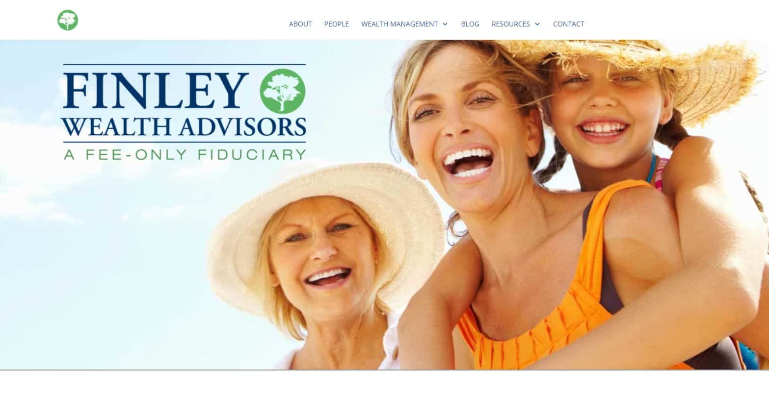 Finley wealth advisors homepage