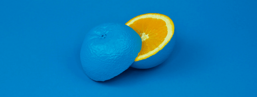 Podcast Cover Art - orange on blue background
